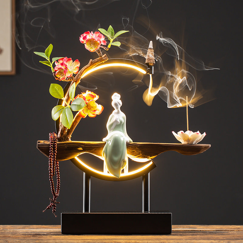 Mystic Flow Ceramic Incense Burner