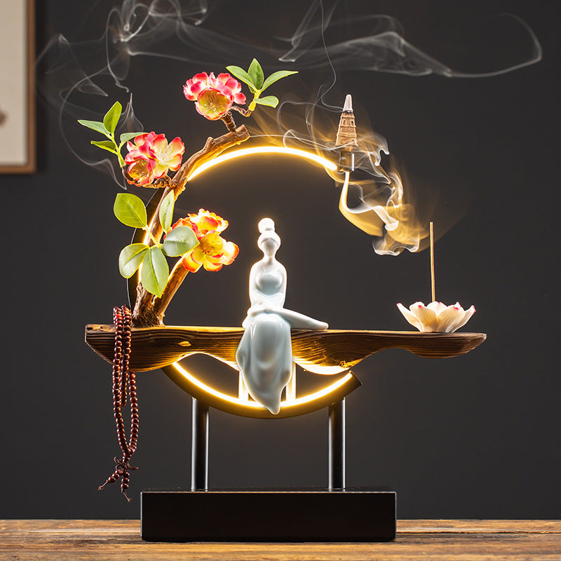 Mystic Flow Ceramic Incense Burner