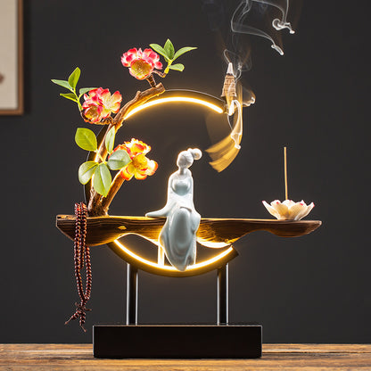 Mystic Flow Ceramic Incense Burner