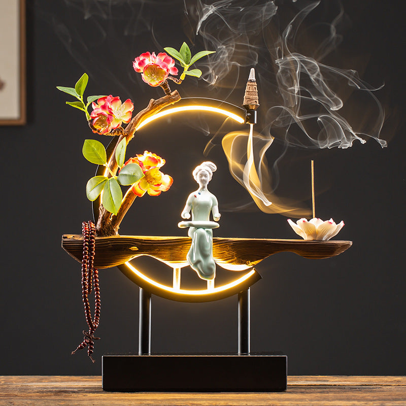 Mystic Flow Ceramic Incense Burner