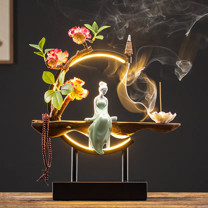 Mystic Flow Ceramic Incense Burner