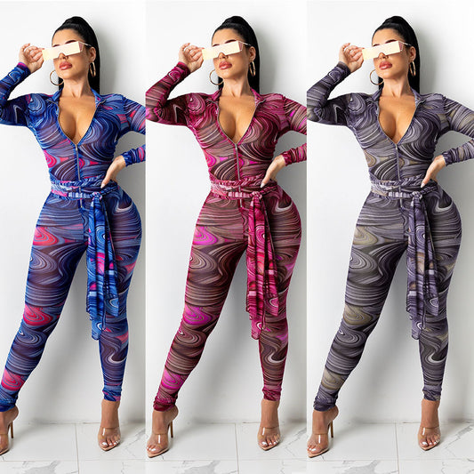 Mesh Allure Nightclub Jumpsuit