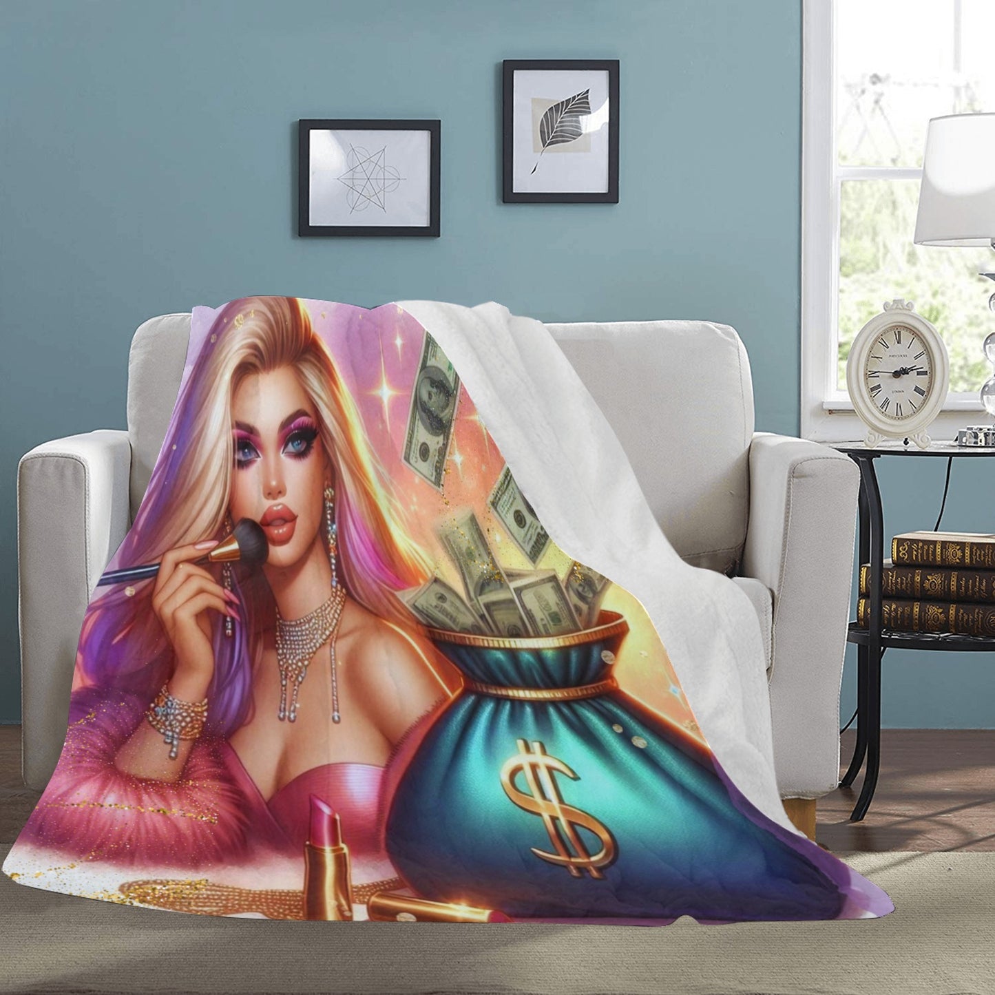 💎 Glam Money Ultra-Soft Micro Fleece Blanket 💎