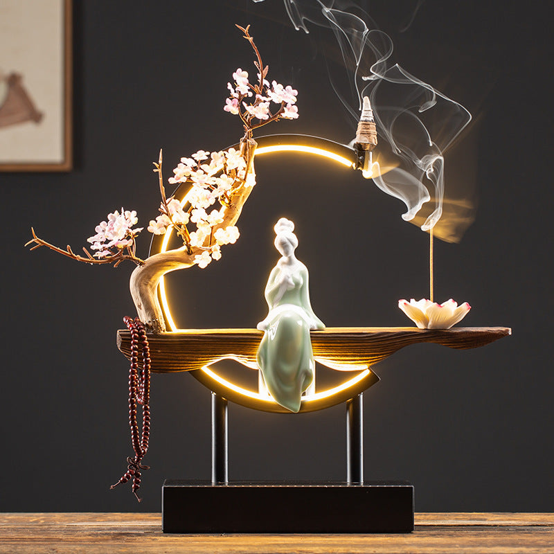 Mystic Flow Ceramic Incense Burner