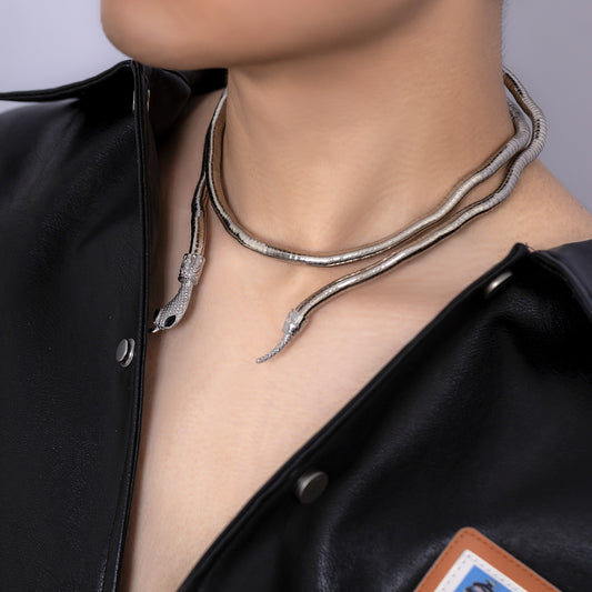 Stellar Serpent Charm Choker