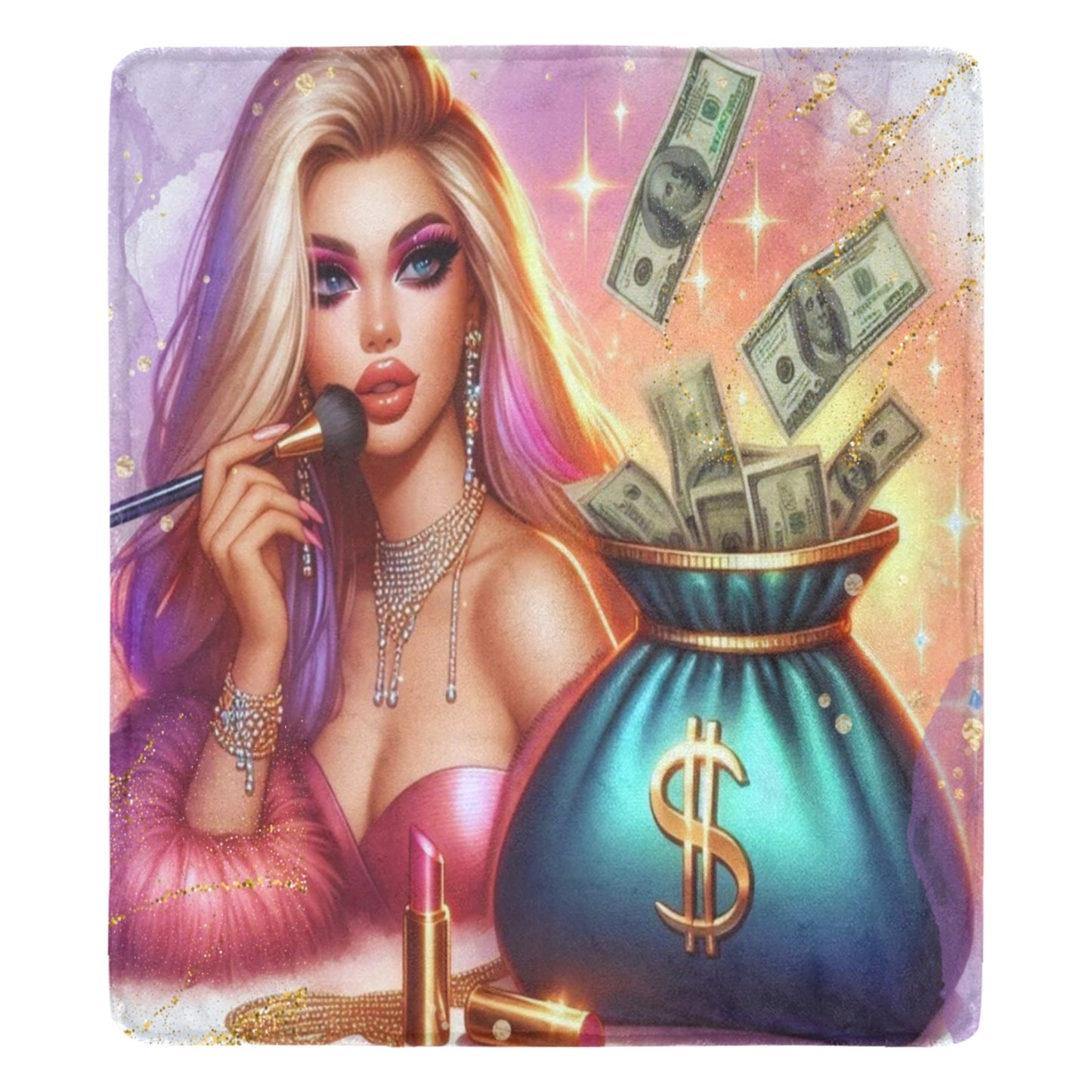 💎 Glam Money Ultra-Soft Micro Fleece Blanket 💎