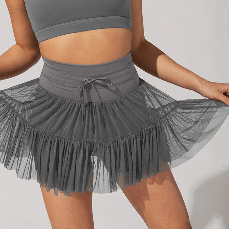 Athleisure Elegance Pleated Skirt