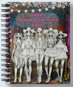 Glamour: A Beauty and Fashion Coloring Journey: Adult Fashion and Beauty Coloring Book