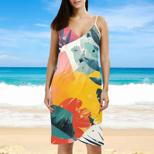 Seaside Seduction Spaghetti Strap Beach Dress