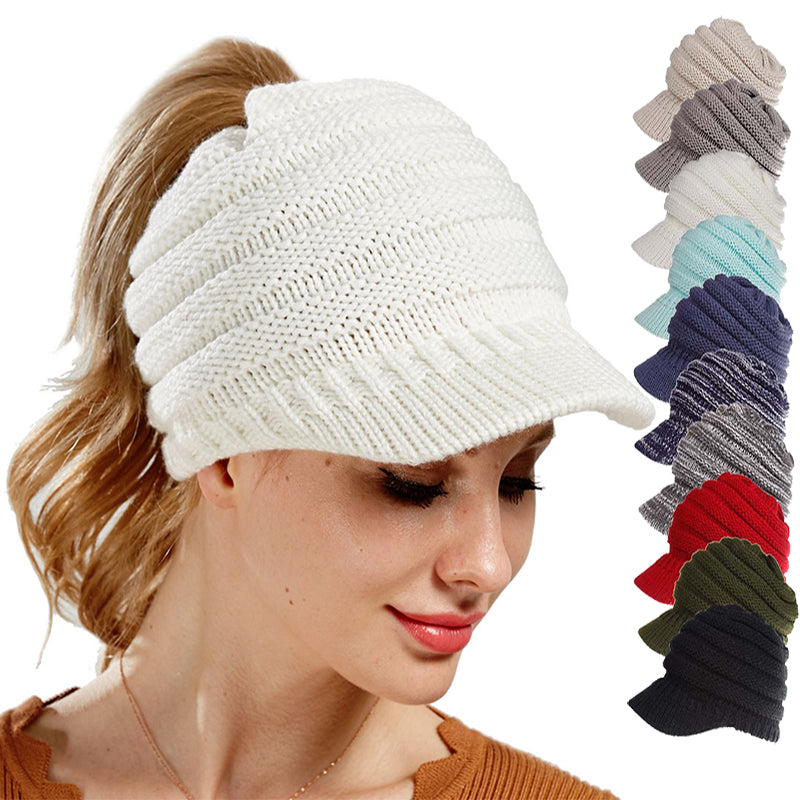 LuxWarm Ponytail Beanies